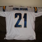 Ladanian Tomlinson Authentic LE home Autographed Chargers Jersey