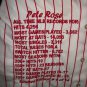 Pete rose LE autographed CAREER STAT Jersey