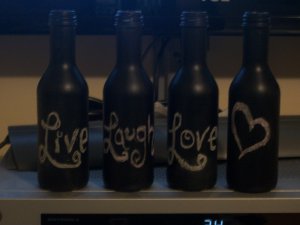 *LIVE*LAUGH*LOVE*HEART* Bottle decorative display