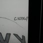 Wayne Gretzky autographed 16 by 20 "Welcome to LA" poster drawing