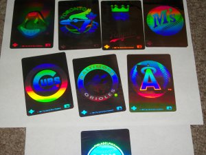 1991 Upper Deck Baseball Reflector Stickers-10pk