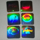 1990 Upper Deck Baseball small Reflector Team Stickers- 10pk