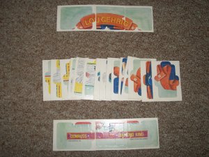 1985 Leaf Lou Gehrig Diamond King Puzzle-complete set