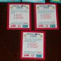 1990 Score Football Super Bowl Trivia Reflector inserts-10pk