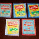 1988 Score- Great Moments In Baseball Reflector Inserts- 5 pk