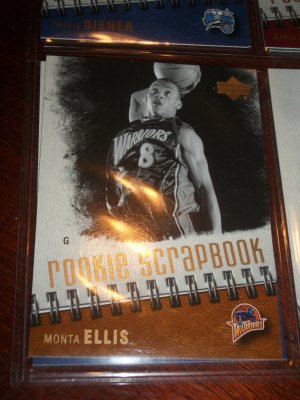 Monta Ellis 05-06 Upper Deck basketball card- Rookie Scrapbook