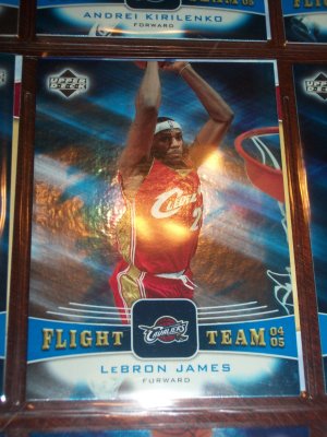 Lebron James 04-05 Upper Deck basketball card- Flight Team insert