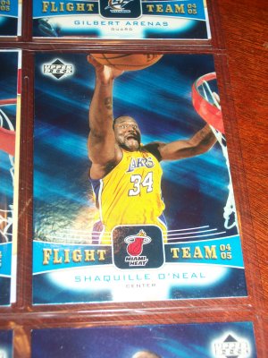 Shaquille O'Neal 04-05 upper deck basketball card- Flight Team Insert