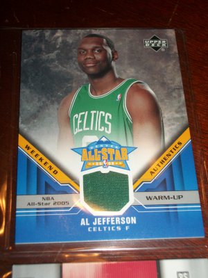 Al Jefferson 05-06 upper deck basketball card- Weekend Authentics All-Star Warm Up