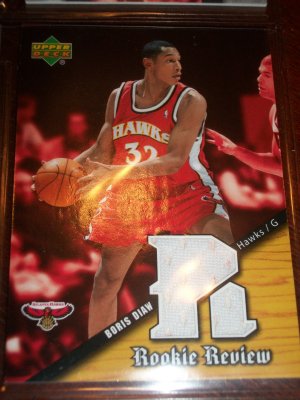 Boris Diaw 04-05 Upper Deck basketball card- Rookie Review Memorabilia Card