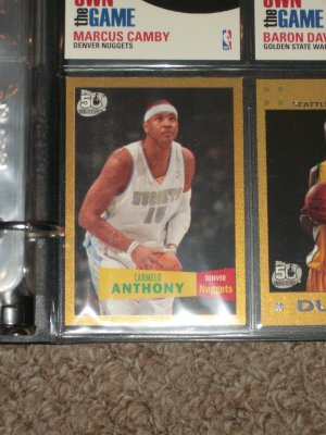 Carmelo Anthony Limited Edition 2007 Topps 50th anniv Gold 435/2007
