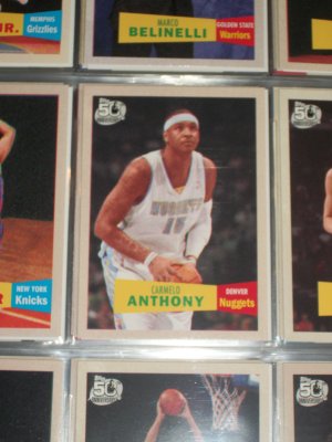 Carmelo Anthony Topps 2007 50th anniversary/2nd version