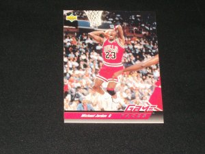 Michael Jordan 1993 Upper Deck Game Faces Basetball Card