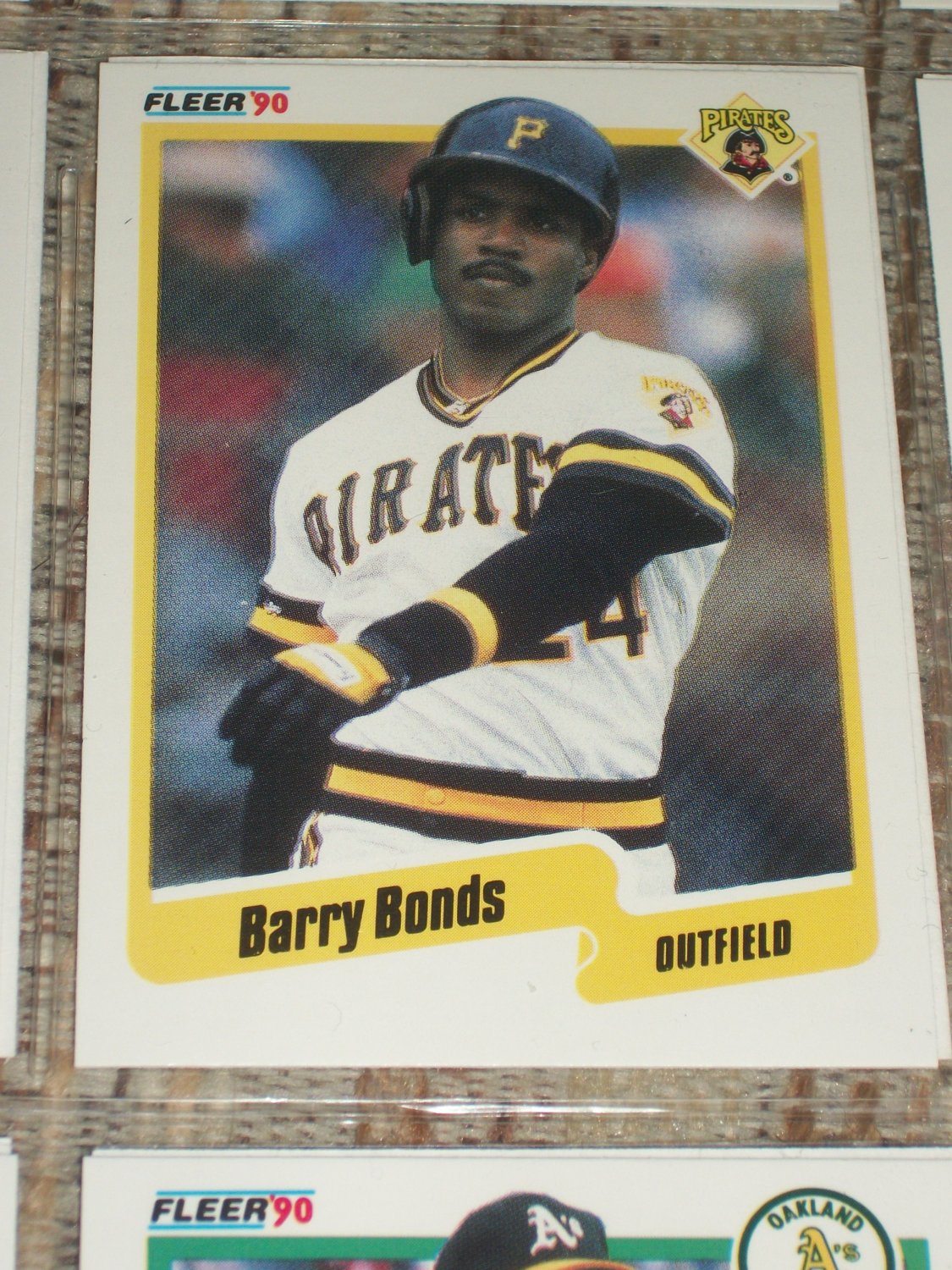 Barry Bonds 1990 Fleer Baseball Card