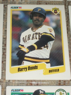 Barry Bonds 1990 Fleer Baseball Card