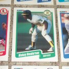 Rickey Henderson 1990 Fleer Baseball Card