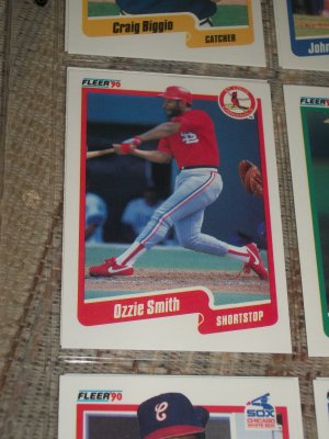 Ozzie Smith 1990 Fleer Baseball Card
