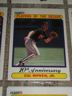 Cal Ripken Jr 1990 Fleer- Players of the Century Baseball Card