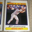 George Brett 1990 Fleer- Players of the Decade Baseball Card