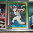 Sammy Sosa 1990 Topps baseball card- Rookie year