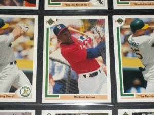 Michael Jordan 91 Upper Deck Baseball card- Rare Special Insert