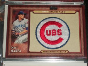 Matt Garza 2011 Topps RARE CUBS Throwback Manufactured Patch Card