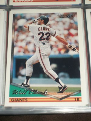 Will Clark 1994 Topps Baseball Card- Gold Insert