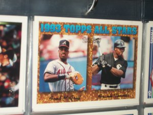 Frank Thomas/Fred McGriff 93 Topps All-Stars Baseball Card- Gold Insert