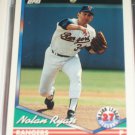 Nolan Ryan 1994 Topps Baseball Card- 27 MLB Seasons