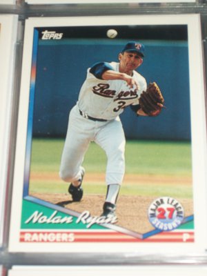 Nolan Ryan 1994 Topps Baseball Card- 27 MLB Seasons