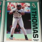 Frank Thomas 92 Fleer baseball card