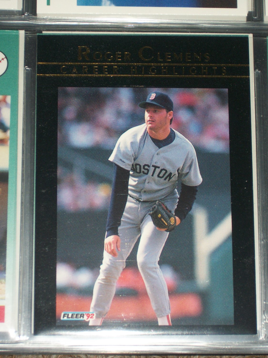 Roger Clemens 92 Fleer rare Career Highlights baseball card
