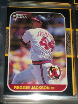 Reggie Jackson 87 Donruss baseball card