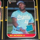 Bo Jackson 87 Donruss RATED ROOKIE BASEBALL CARD