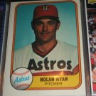 Nolan Ryan 1981 Fleer baseball card