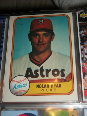 Nolan Ryan 1981 Fleer baseball card