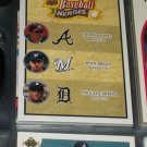 Chipper Jones/Ryan Braun/Miguel Cabrera 08 UD Baseball Heroes card- "Trio of Powerful Sluggers"