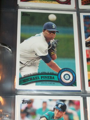 Michael Pineda 2011 Topps Baseball card- Rookie Debut