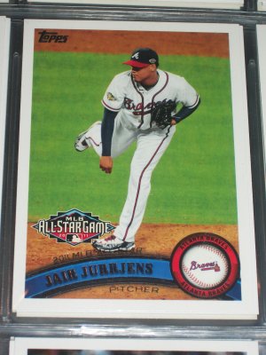 Jair Jurrjens 2011 Topps baseball card- All-Star game