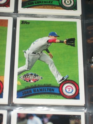 Josh Hamilton 2011 Topps Baseball Card- All-Star game