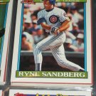 Ryne Sandberg 1991 Topps baseball Card- National League All-Star Team