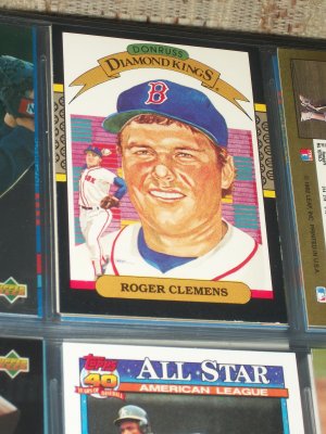 Roger Clemens 1986 Donruss "Diamond Kings" Baseball card