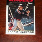Reggie Jackson 1984 Topps Baseball card