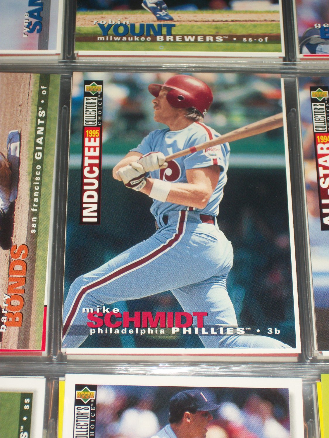 Mike Schmidt 95 UD Collectors Choice Baseball Card Hall of Fame Inductee
