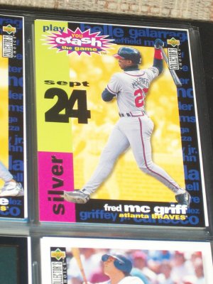 Fred McGriff 95 UD- You Make the Call- Silver "You Make the Call" baseball card