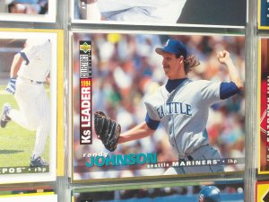 Randy Johnson 95 UD Collectors Choice 94 K's Leaders baseball card