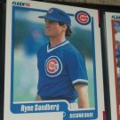 Ryne Sandberg 1990 Fleer baseball card