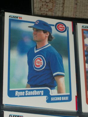 Ryne Sandberg 1990 Fleer baseball card