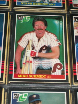 Mike Schmidt 85 leaf baseball card