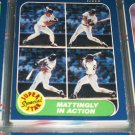 86 Fleer "Super Star Special" Mattingly In Action baseball card
